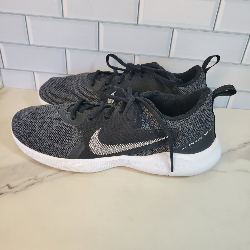 Nike Flex Experience Run 10 Womens Black Grey Running Shoes CI9964-002 Size 9